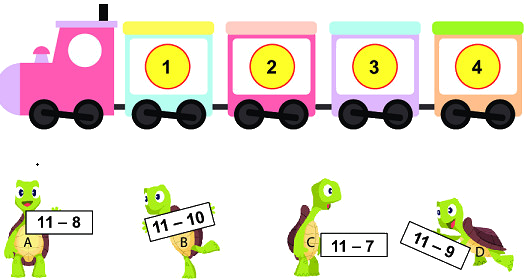 14, 15, 16, 17, 18 trừ đi một số 4