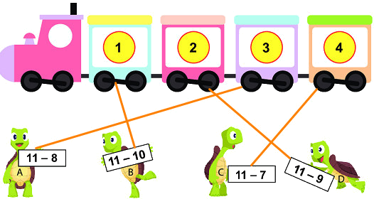 14, 15, 16, 17, 18 trừ đi một số 5
