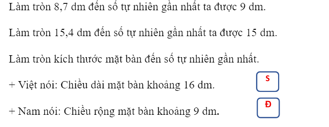 Bài 13: Làm tròn số thập phân (tiết 2) trang 47 vở bài tập Toán 5 - Kết nối tri thức 1 2