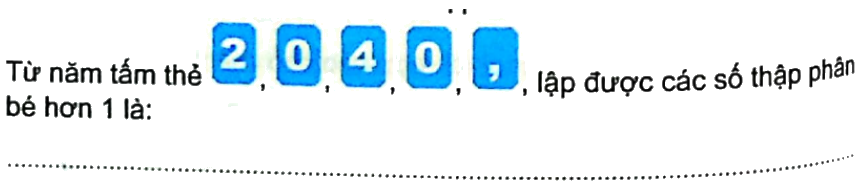 Bài 14: Luyện tập chung (tiết 2) trang 50 vở bài tập Toán 5 - Kết nối tri thức 5