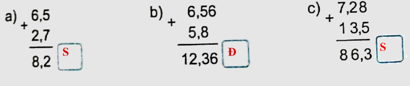 Bài 19: Phép cộng số thập phân (tiết 1) trang 64 vở bài tập Toán 5 - Kết nối tri thức 3