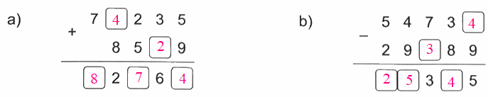 Bài 2. Ôn tập các phép tính trong phạm vi 100 000 (tiết 1) trang 7 Vở thực hành Toán 4 4 2