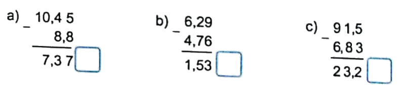 Bài 20: Phép trừ số thập phân (tiết 1) trang 67 vở bài tập Toán 5 - Kết nối tri thức 3