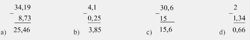 Bài 20: Phép trừ số thập phân (tiết 2) trang 68 vở bài tập Toán 5 - Kết nối tri thức 0 1