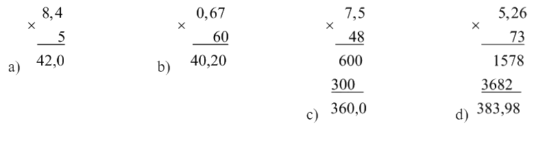 Bài 21: Phép nhân số thập phân (tiết 1) trang 69 vở bài tập Toán 5 - Kết nối tri thức 1