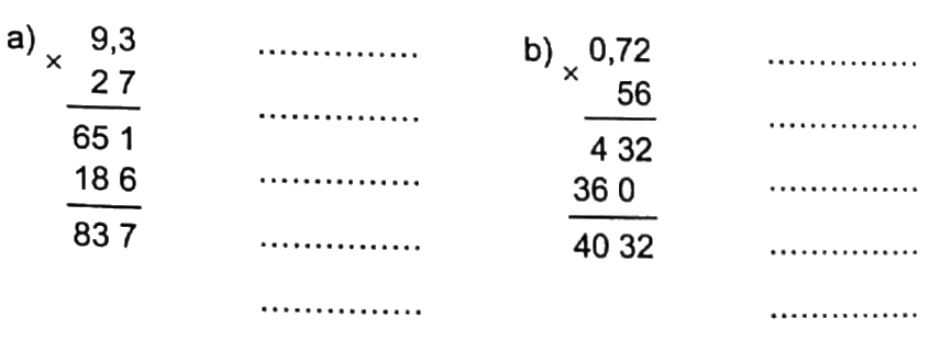 Bài 21: Phép nhân số thập phân (tiết 1) trang 69 vở bài tập Toán 5 - Kết nối tri thức 1 1