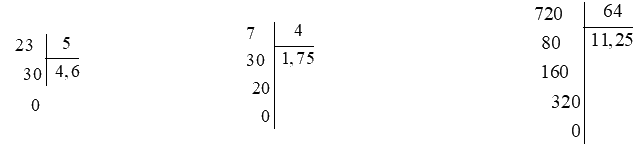 Bài 22: Phép chia số thập phân (tiết 2) trang 74 vở bài tập Toán 5 - Kết nối tri thức 0 1