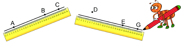 Bài 25. Điểm, đoạn thẳng, đường thẳng, đường cong, ba điểm thẳng hàng 8