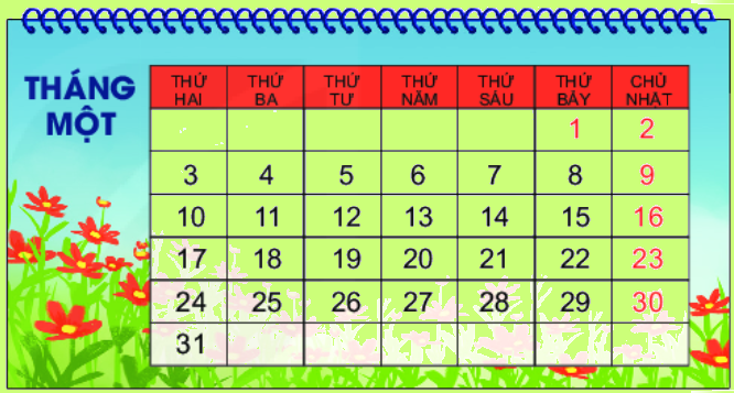Bài 30. Ngày - tháng 5