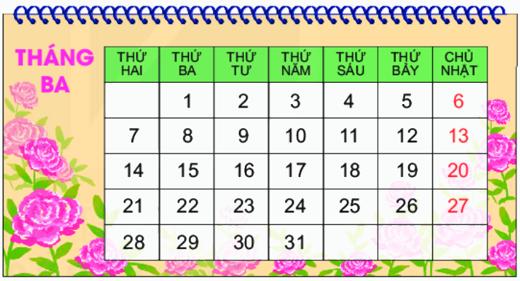 Bài 30. Ngày - tháng 5 1