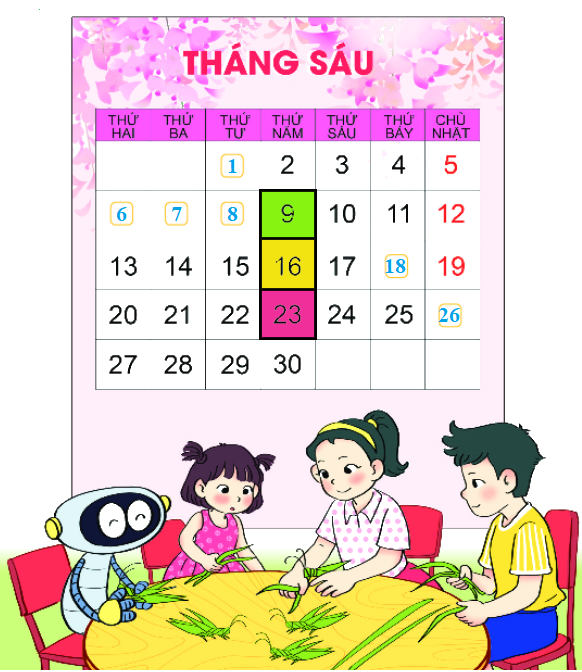 Bài 31. Thực hành và trải nghiệm xem đồng hồ, xem lịch 9