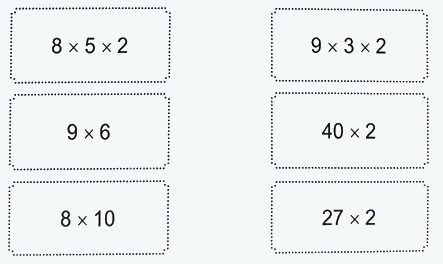 Bài 40: Tính chất giao hoán và kết hợp của phép nhân (tiết 2) trang 9 Vở thực hành Toán 4 1 1