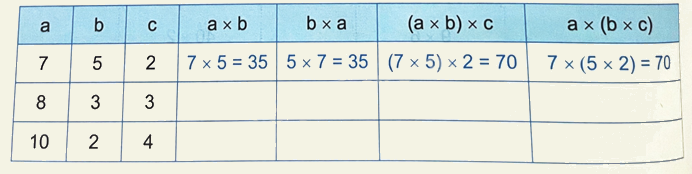 Bài 40: Tính chất giao hoán và kết hợp của phép nhân (tiết 3) trang 10 Vở thực hành Toán 4 0 1