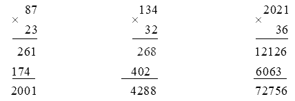 Bài 43: Nhân với số có hai chữ số (tiết 1) trang 18 Vở thực hành Toán 4 0 1
