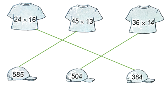 Bài 43: Nhân với số có hai chữ số (tiết 1) trang 18 Vở thực hành Toán 4 1 2