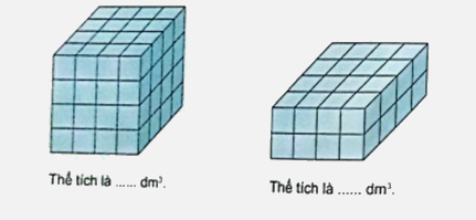 Bài 46: Xăng-ti-mét khối. Đề-xi-mét khối (tiết 1) trang 28 vở bài tập Toán 5 - Kết nối tri thức 1 1