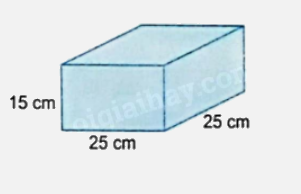 Bài 50: Diện tích xung quanh và diện tích toàn phần của hình hộp chữ nhật (tiết 3) trang 42 vở bài tập Toán 5 - Kết nối tri thức 3 1
