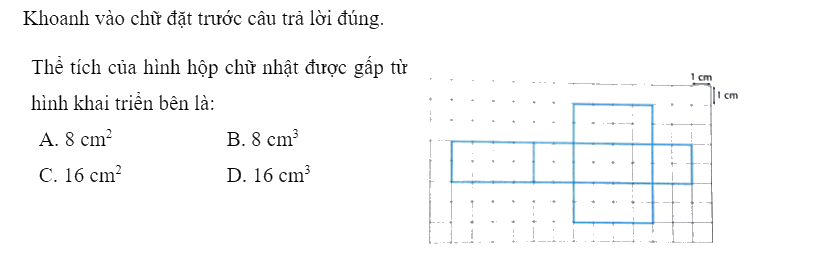 Bài 52: Thể tích của hình hộp chữ nhật (tiết 2) trang 48 vở bài tập Toán 5 - Kết nối tri thức 3 1