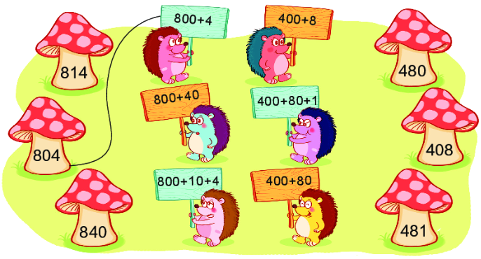 Bài 52. Viết số thành tổng các trăm, chục, đơn vị 0 1