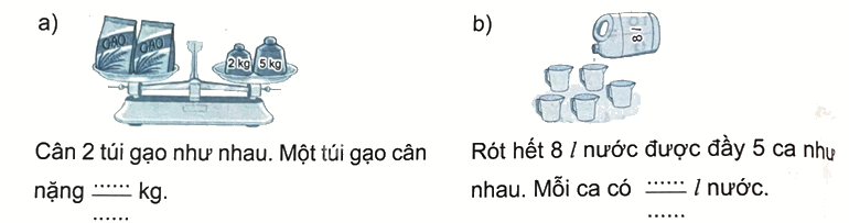 Bài 54: Phân số và phép chia số tự nhiên (tiết 2) trang 49 Vở thực hành Toán 4 2 1