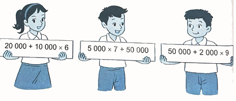 Bài 6. Luyện tập chung (tiết 1) trang 18 Vở thực hành Toán 4 3