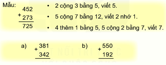 Bài 60. Phép cộng (có nhớ) trong phạm vi 1000 4