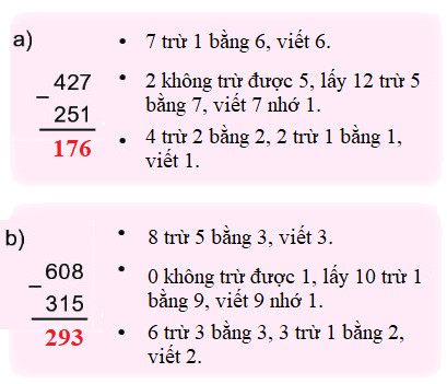 Bài 62. Phép trừ (có nhớ) trong phạm vi 1000 3 2