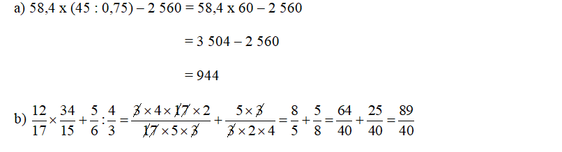 Bài 69: Ôn tập các phép tính với số tự nhiên, phân số, số thập phân (tiết 4) trang 104 vở bài tập Toán 5 - Kết nối tri thức 3