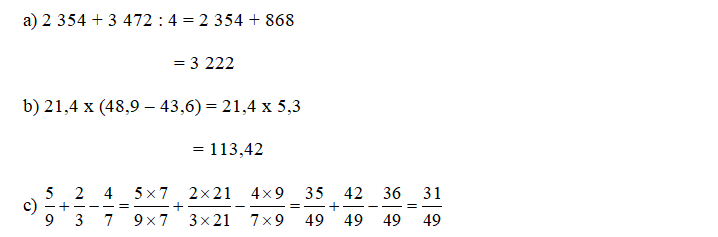 Bài 75: Ôn tập chung (tiết 2) trang 130 vở bài tập Toán 5 - Kết nối tri thức 2 1