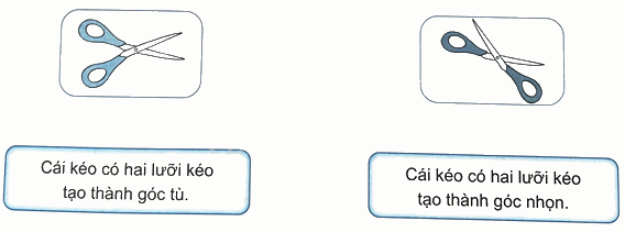 Bài 8. Góc nhọn, góc tù, góc bẹt (tiết 1) trang 23 Vở thực hành Toán 4 1 1