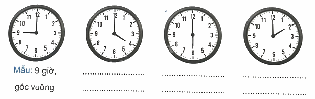 Bài 8. Góc nhọn, góc tù, góc bẹt (tiết 2) trang 24 Vở thực hành Toán 4 2 1