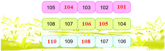 Các số từ 101 đến 110 8