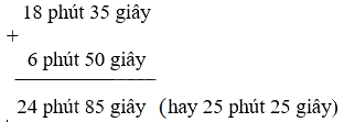 Cách cộng, trừ số đo thời gian - Toán 5 3