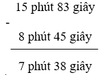 Cách cộng, trừ số đo thời gian - Toán 5 6