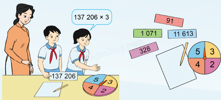 Cách nhân với số có một chữ số - Toán 4 1