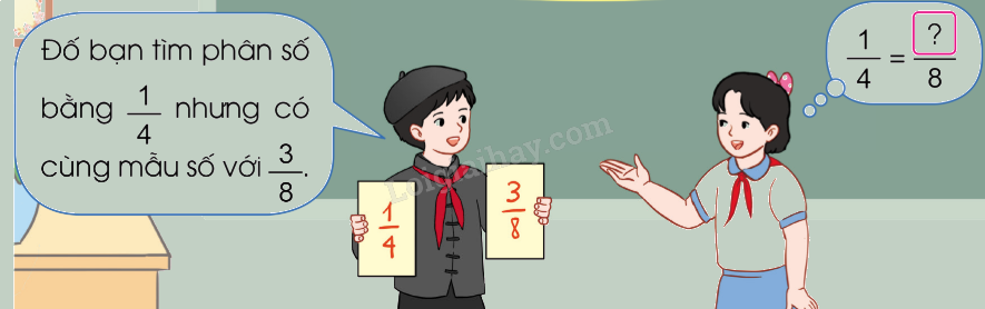 Cách quy đồng mẫu số các phân số - Toán 4 1