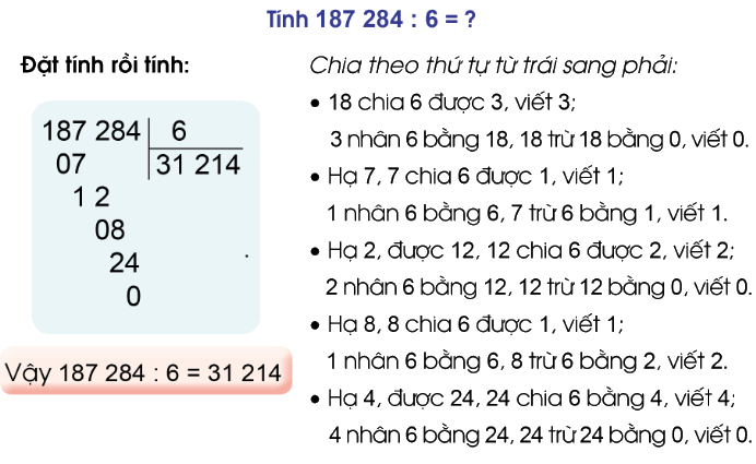 Chia cho số có một chữ số - Toán 4 2