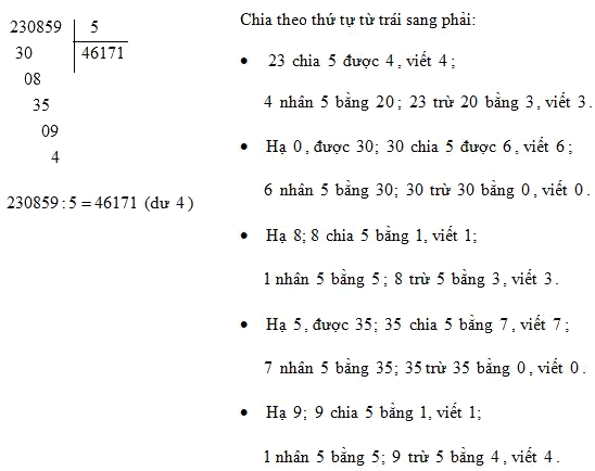 Chia cho số có một chữ số - Toán 4 3