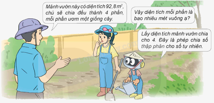 Chia một số thập phân cho một số tự nhiên - Toán 5 1