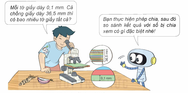 Chia một số thập phân với 10; 100; 1000; ... Chia số thập phân cho 0,1; 0,01; 0,001;...- Toán 5 2