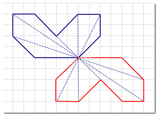 Dạng 3. Vẽ hình có trục đối xứng, tâm đối xứng Chủ đề 9 Ôn hè Toán 6 1 9