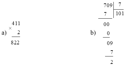 Đề kiểm tra học kì 1 Toán 3 Cánh diều - Đề số 7 1 1