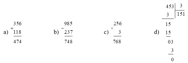 Đề kiểm tra học kì 1 Toán 3 Chân trời sáng tạo - Đề số 10 2