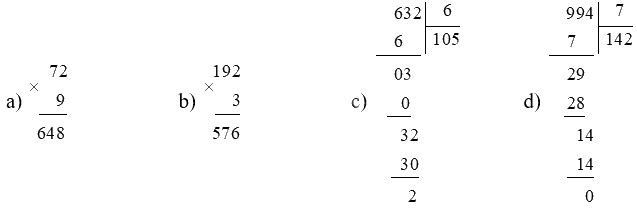 Đề kiểm tra học kì 1 Toán 3 Chân trời sáng tạo - Đề số 3 1 1