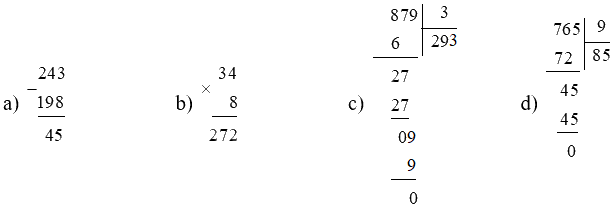 Đề kiểm tra học kì 1 Toán 3 Chân trời sáng tạo - Đề số 4 1 1