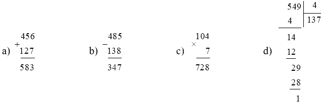 Đề kiểm tra học kì 1 Toán 3 Chân trời sáng tạo - Đề số 8 4