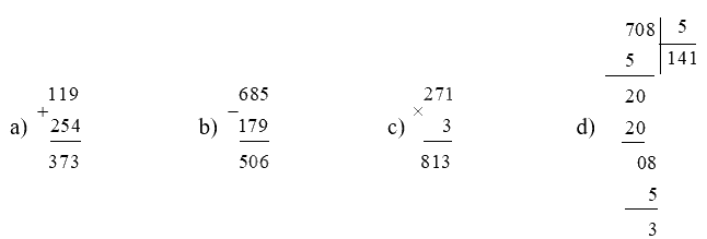 Đề kiểm tra học kì 1 Toán 3 Kết nối tri thức - Đề số 6 8