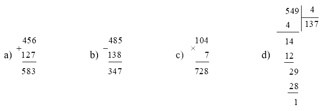 Đề kiểm tra học kì 1 Toán 3 Kết nối tri thức - Đề số 8 3