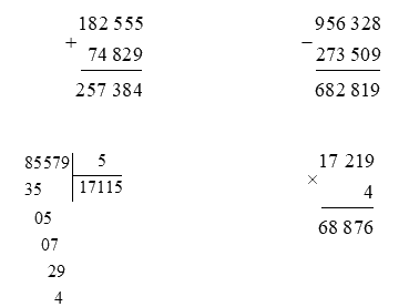Đề kiểm tra học kì 1 Toán 4 Chân trời sáng tạo - Đề số 6 1 3