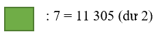 Đề kiểm tra học kì 2 Toán 3 Chân trời sáng tạo - Đề số 7 1 2